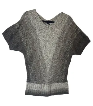 Paraphrase Women’s Small Oversized Y2K Wool Blend Sweater Boxy Pullover Knit Brown Tan thumbnail 1
