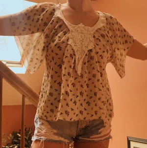 Flowy Floral Blouse Multi thumbnail 3
