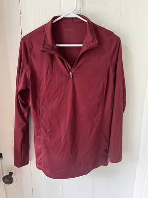 Base Layer Summer Long Sleeve Shirt size medium Red thumbnail 1