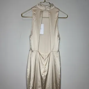 New Fame & Partners High Neck Mermaid Skirt‎ Golden Dress US 0 thumbnail 6