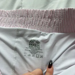 RBX Pink White Seersucker Active Skort XXL Tennis Golf Skirt Pockets Pickleball thumbnail 3