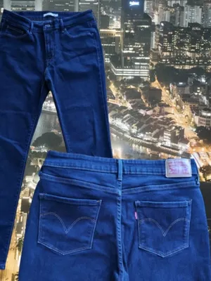 Levi's Dark Wash Mid-Rise Skinny Womens Size 12 (28x30) Denim Stretch Jeans thumbnail 2