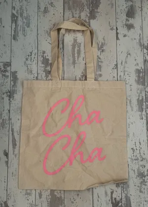 cha cha matcha canvas tote  thumbnail 1