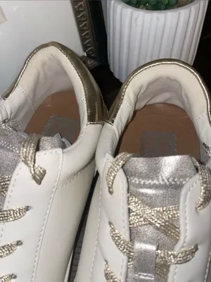 DV Dolce Vita Helix Leather Sneakers Dusty Gold Size 9.5 thumbnail 14