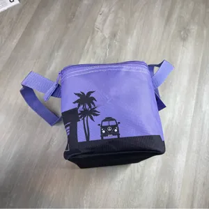 NEW Mini Trader Joe's Purple Insulated Bag Lunch Box with Tags thumbnail 2