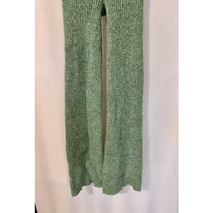Aerie women’s XS Ribbed Knit High Waisted Flare Pants Green stretch foldover boh thumbnail 15