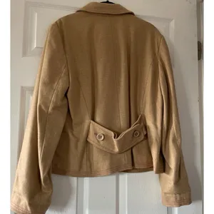 Gap Women's Wool Coat‎ Short Waist Jacket Size XL Camel Khaki/Tan thumbnail 7