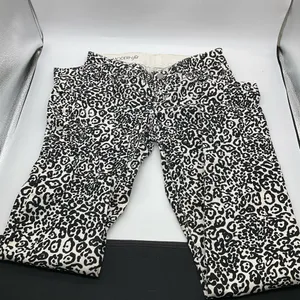 Ann‎ Taylor Modern Fit Leopard Print Light Jeans thumbnail 6