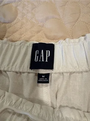 Gap White Linen Blend Pull-On Easy Shorts women’s M thumbnail 4