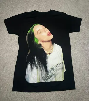 Billie Eilish Tour Black T-shirt size small thumbnail 1