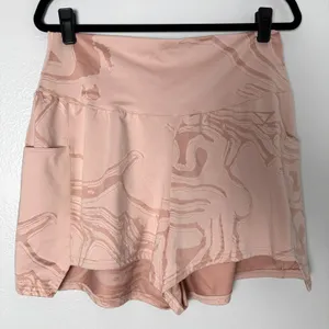 Gymshark Women's-(XL) Shorts‎ Pink GS Power Jacquard Athletic Gym thumbnail 1
