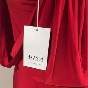 MISA NWT Domino Draped Mini Dress - small thumbnail 7