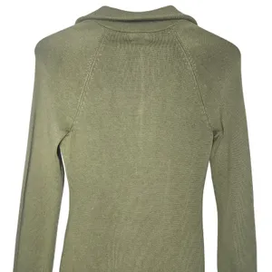 Song of Style Olive Green Knit Mini Dress Long Sleeve Full Zip‎ Up Sz S thumbnail 8