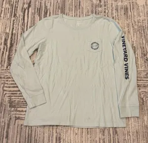 Vineyard Vines women's medium blue long sleeve shirt thumbnail 1