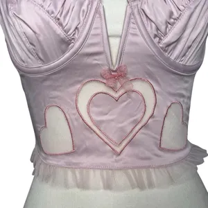 NWT For Love and Lemons Heart Bustier Size Small thumbnail 5