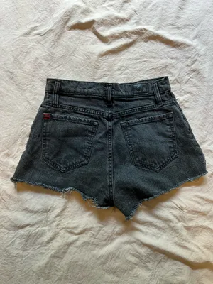 Urban Outfitters high rise black denim shorts thumbnail 4