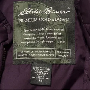 Eddie‎ Bauer Women Medium Premium Quality Goose Down Quilted Puffer Vest thumbnail 8