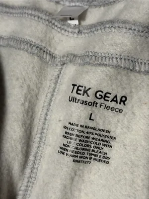 Tek‎ Gear Gray Ultrasoft Fleece Sweatpants thumbnail 2