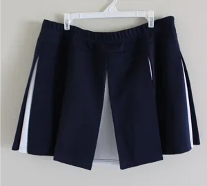 Navy Pleated Cheer Skirt Size 2X Blue thumbnail 1