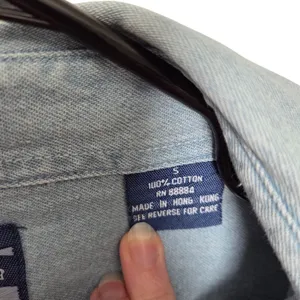 Vintage Real Good Denim By All Sport Denim Long Sleeve Button Up Shirt Small thumbnail 8