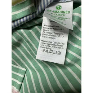 J.Crew Color Block Stripe Shirt Dress 4 S Sleeveless Pockets Belt Preppy Coastal thumbnail 11