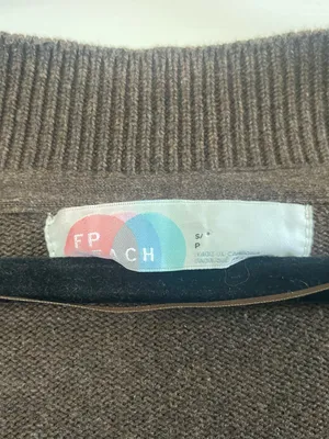 Women’s Free People FP Beach Solar Cardigan Tie Sweater Chocolate Brown Size S thumbnail 5