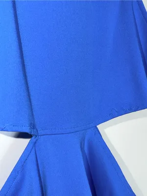 Zara Bright Blue Cut Out Bodysuit thumbnail 4