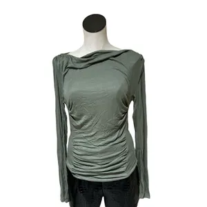 Free People NWOT Intimately Night We Met Ribbed Ruched Long Sleeve Tee thumbnail 6