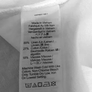 NEW Madewell White Linen Asymmetric Button Up Long Sleeve Mini Shirt Dress XXS thumbnail 9