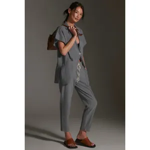 Daily Practice Anthropologie Heather Elbert Blazer Large Gray Streetwear Neutral thumbnail 12