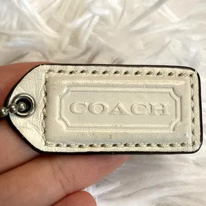 1.5" Vintage COACH y2k Fob Bag Charm Hang tag Hangtag thumbnail 1