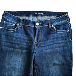 Maurice’s Bootcut Mid Rise Jean Sz 12X33 Dark Blue Wash Cotton Stretch Casual thumbnail 3