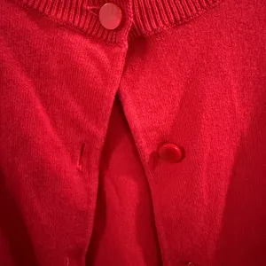 Talbots Red Button-Front Women's Sweater Cardigan thumbnail 2
