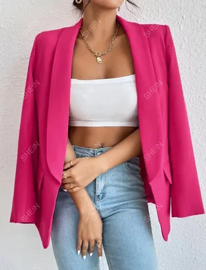 SheIn Privé Solid Shawl Collar Blazer thumbnail 4