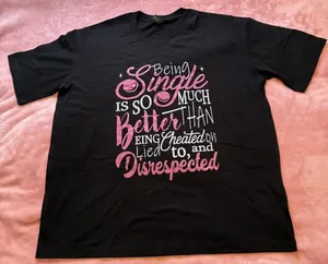 2XL Graphic Tee Black Size XXL thumbnail 1
