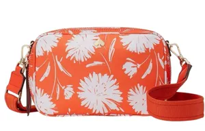 Kate Spade New York Women's Jae Mini Nylon Crossbody Bag Orange nwot purse thumbnail 1