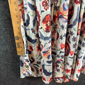 Sachin & Babi Floral Midi Dress Size 6 V-Neck Batwing Sleeve Boho Resale thumbnail 8
