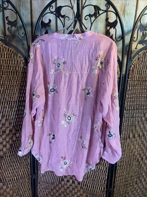 Figueroa & Flower Embroidered Shirt Size M thumbnail 6