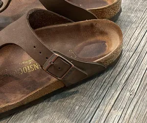 Birkenstock Brown Sandals Contoured Footbed Leather thumbnail 2