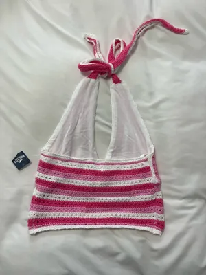 Hollister Pink Crop Top thumbnail 2