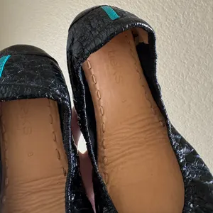 TIEKS by Gavrieli Obsidian Patent‎ Leather Luxury Ballet Flats Sz 8 Black thumbnail 6