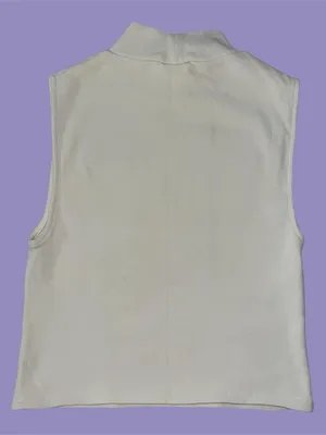 Zara Cream mock neck top. thumbnail 2
