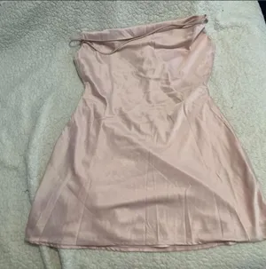 Princess Polly pale blush dress thumbnail 1