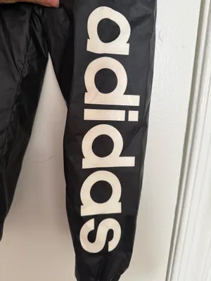 Adidas Black Windbreaker Jacket Zip-Up thumbnail 7