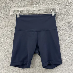 Lululemon Wunder Train High Rise Shorts 6" True Navy Athletic Biker Women's 4 thumbnail 1
