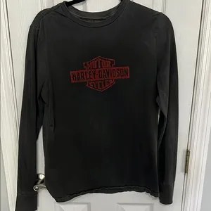 Harley-Davidson Black and Red Long Sleeve Tee thumbnail 1