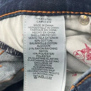 TRUE RELIGION Women’s Jeans Size 27 Blue Halle‎ Mid Rise Capri Distressed Skinny thumbnail 7