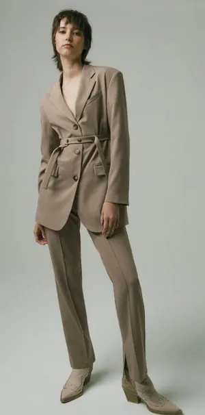 Top shop Khaki blazer thumbnail 1
