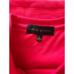 State of Mine Christmas Cocktail Sequin Sweatshirt Large Red Bling thumbnail 2
