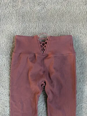 Fabletics Ribbed High-Waisted Leggings – XS thumbnail 3